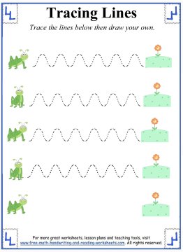 Tracing Lines Worksheets