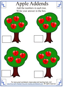 Addition Worksheet - Multiple Addends