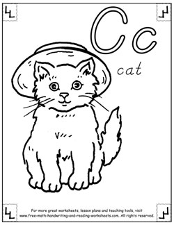 Alphabet Coloring Pages - Letters, Pictures, & Words