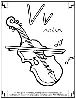 V Coloring Page