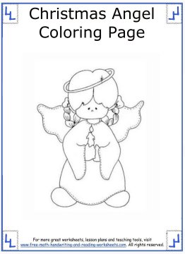 Christmas Angel Coloring Pages