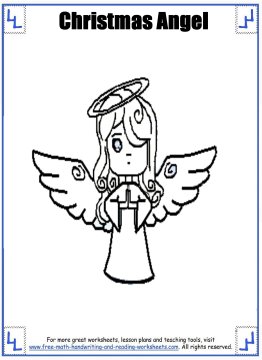 Christmas Angel Coloring Pages