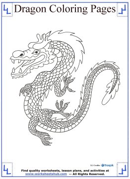 dragon coloring pages kindergarten reading books