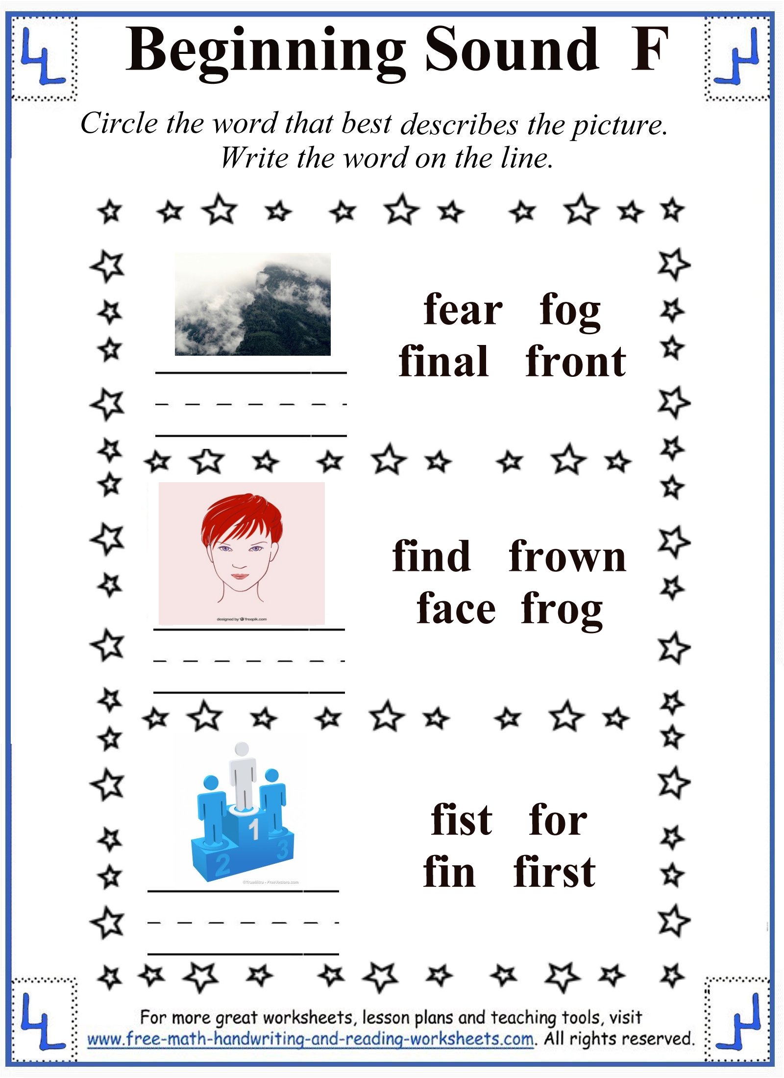 F Letter Activities & Worksheets