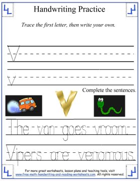 printing practice sheet