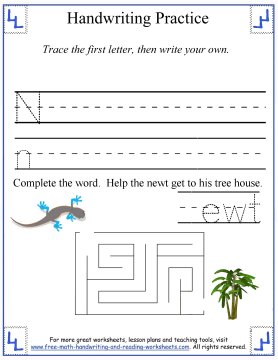 letter s practice sheet