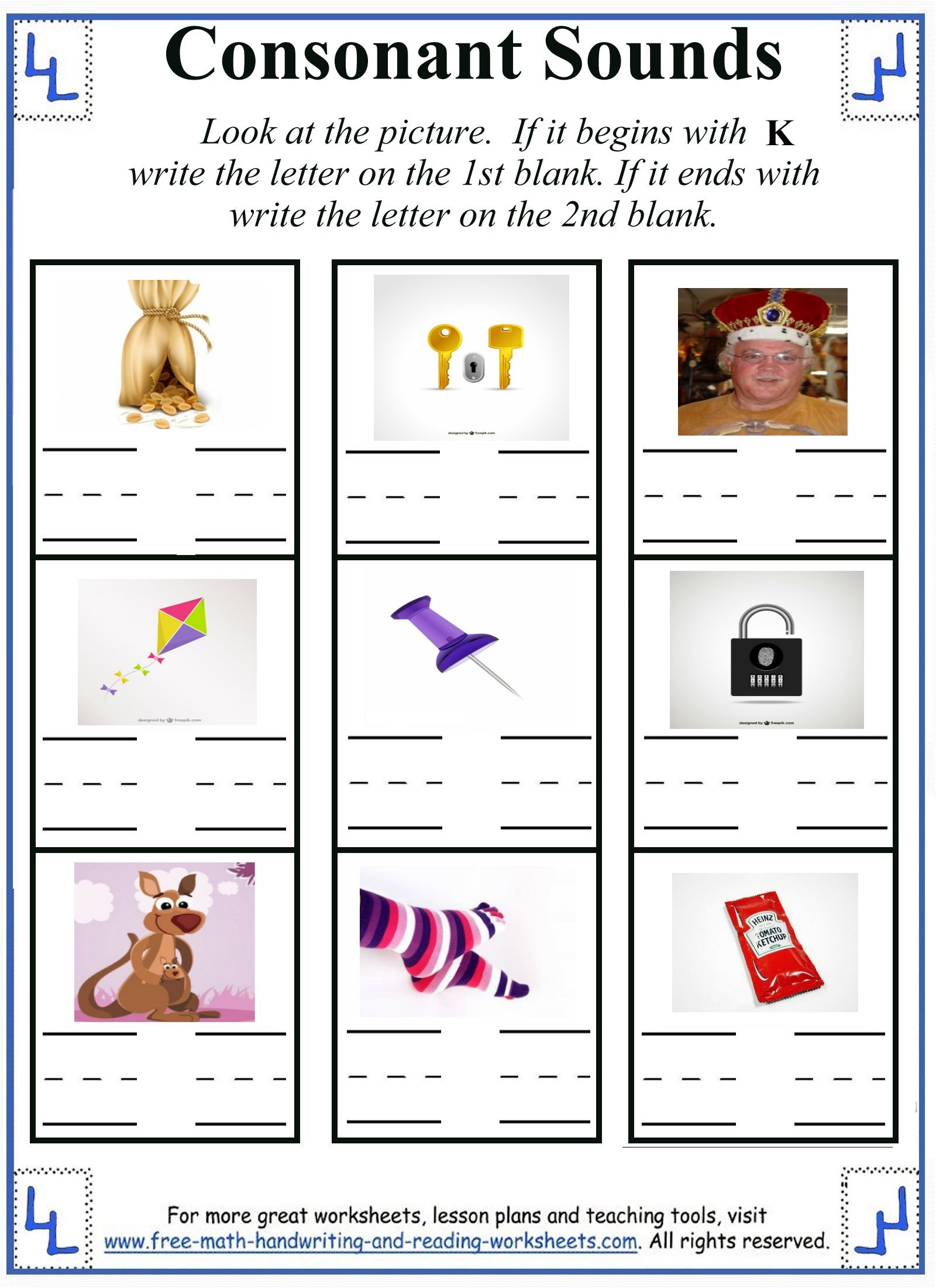 Letter K Worksheets & Activities