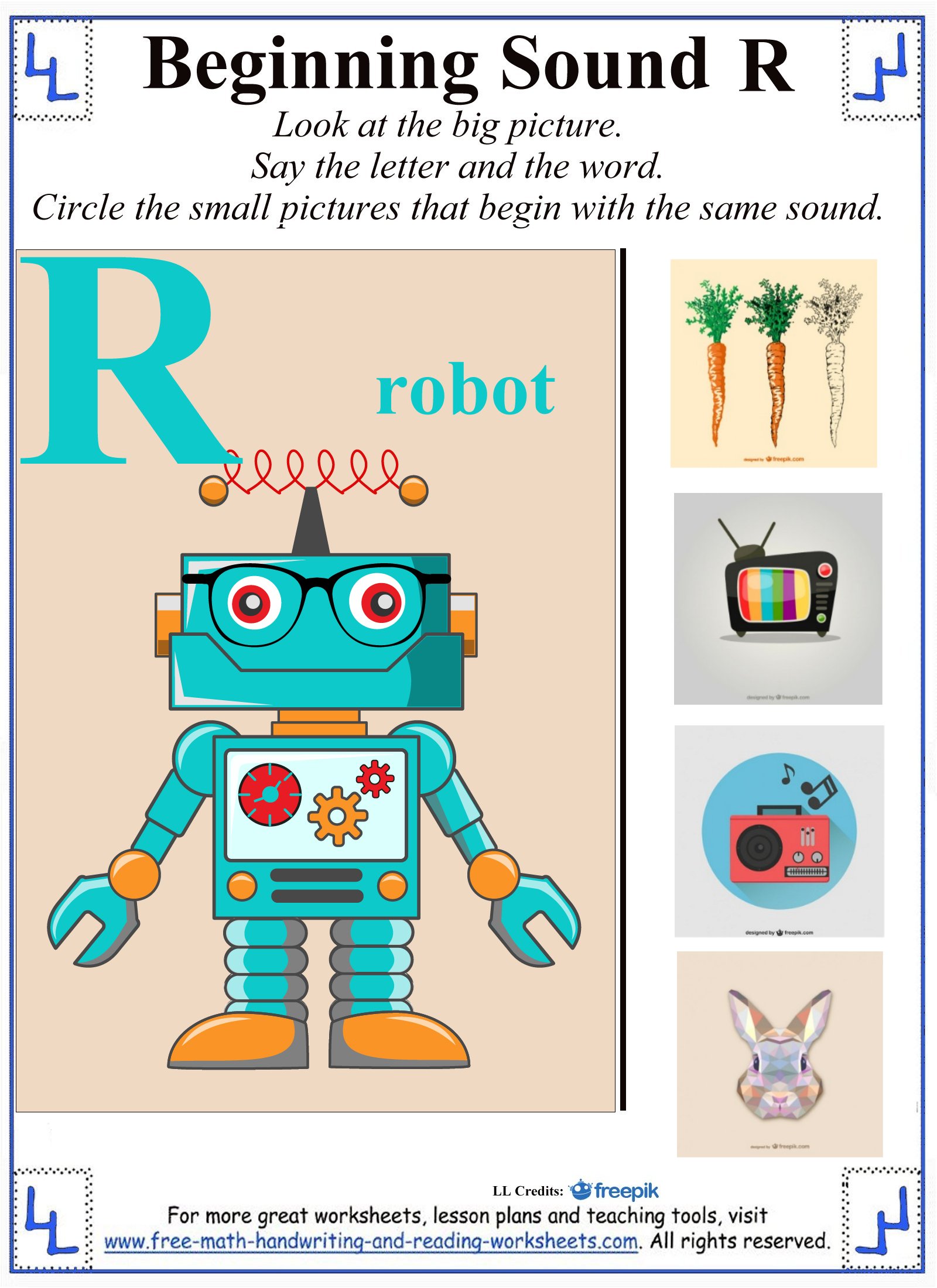 Letter R Worksheets & Activities
