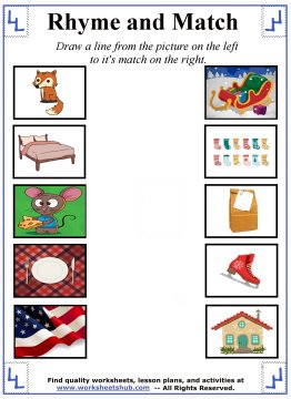 Rhyming Words Worksheets