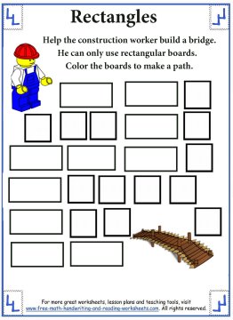 Shape Worksheets - Rectangles