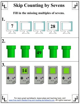 Counting By 7s Chart