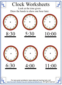 Telling Time Worksheet - Elapsed Time