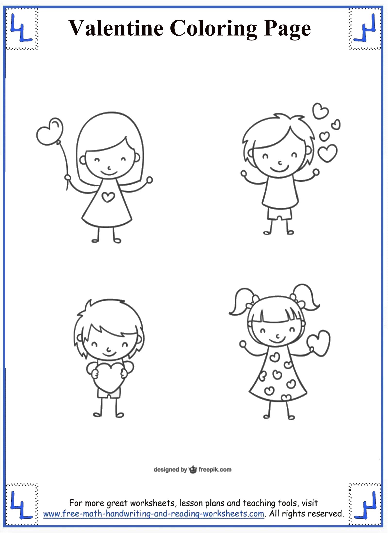 valentine coloring pages for pre k - photo #33