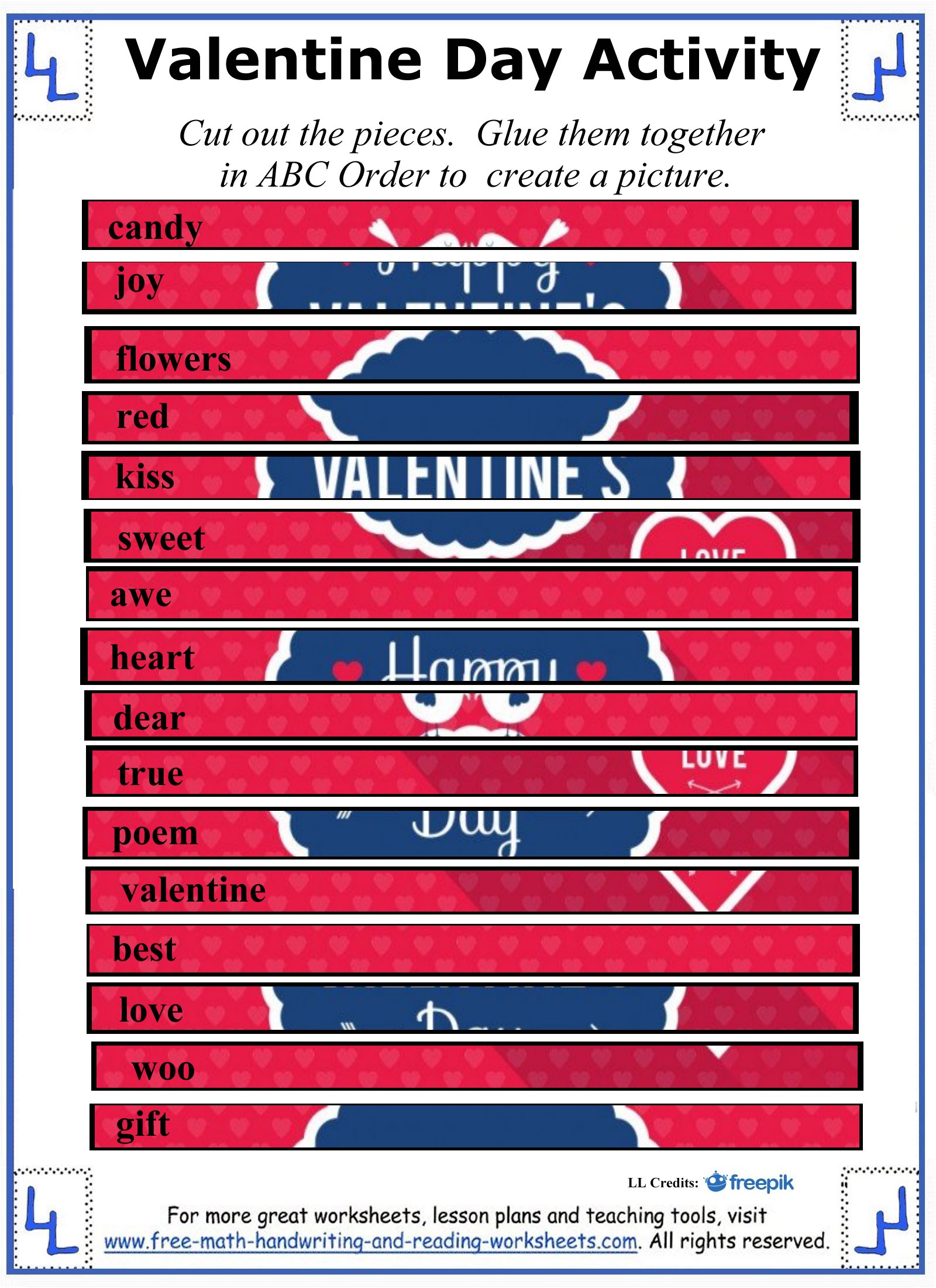 Valentine Day Activity ABC Order Picture Scrambles valentine-day-activity-abc-order-picture-scrambles
