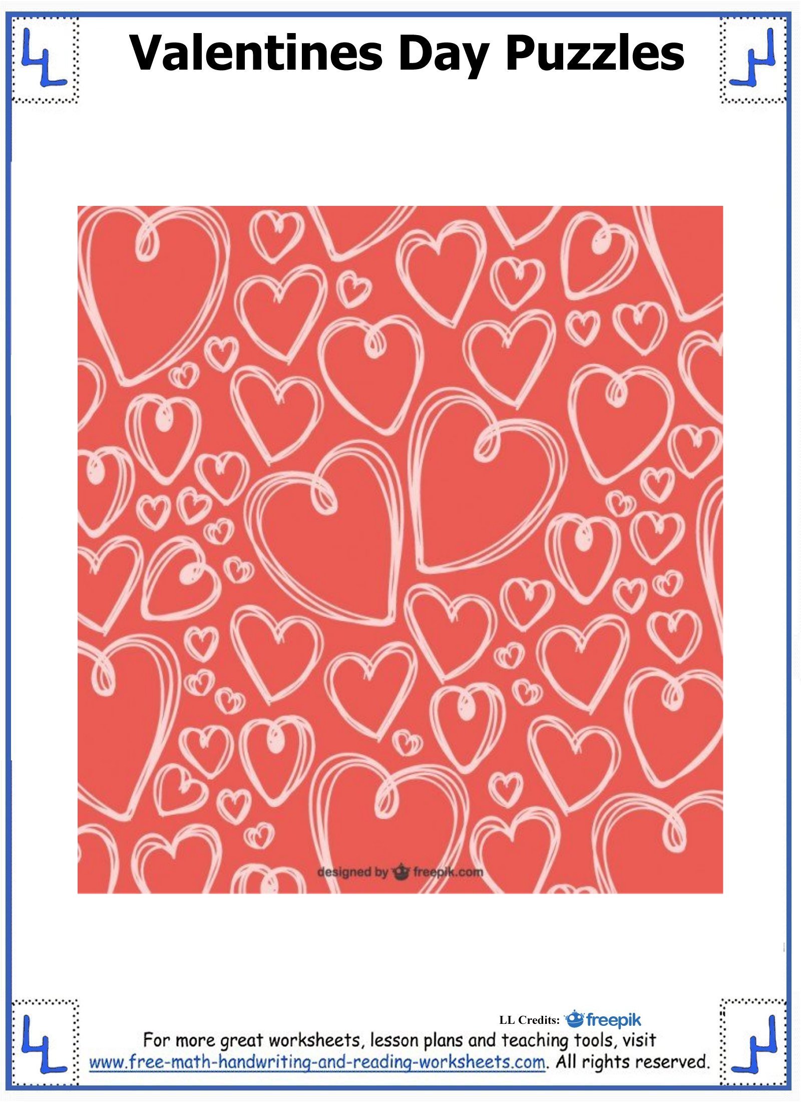 Free Valentine Puzzle Printables