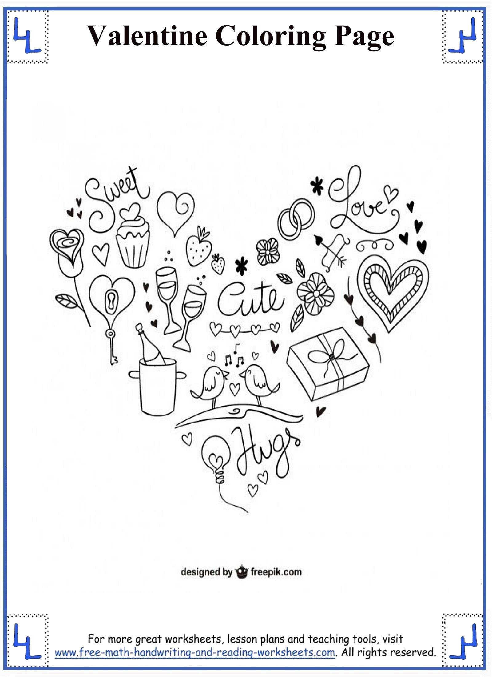 valentine abc coloring pages - photo #50