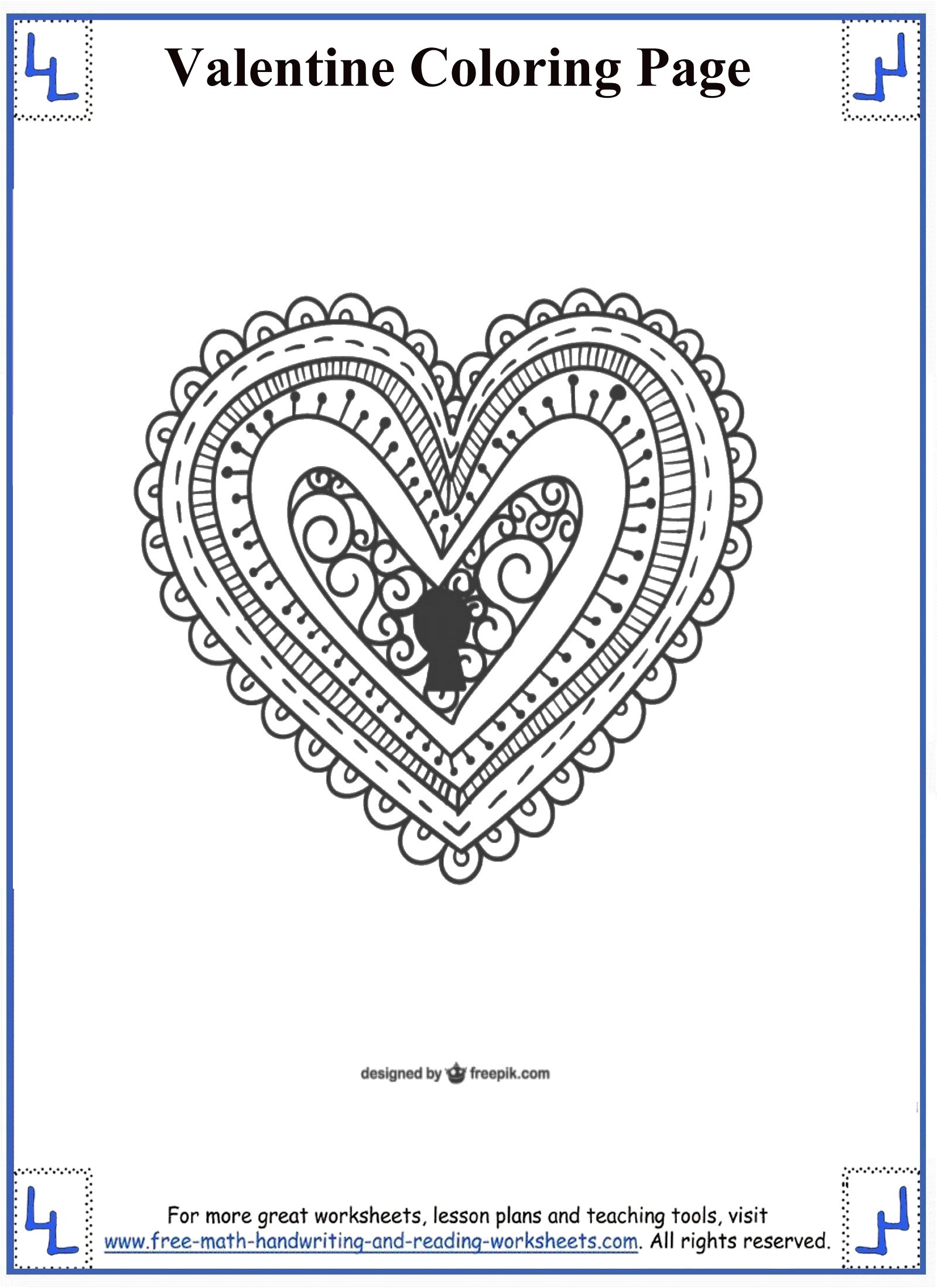 valentine coloring pages and activity - photo #16