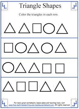 2D Shapes - Triangle Preschool Activities