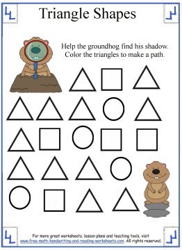 2D Shapes - Triangle Preschool Activities