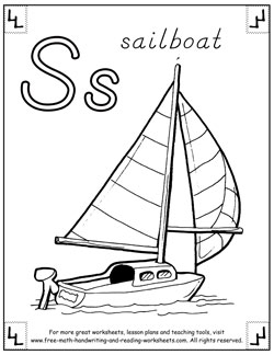 Alphabet Coloring Pages - Letters, Pictures, & Words