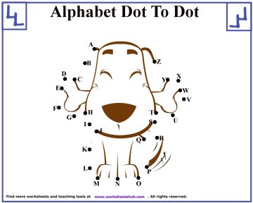 Alphabet Dot to Dot Puzzles