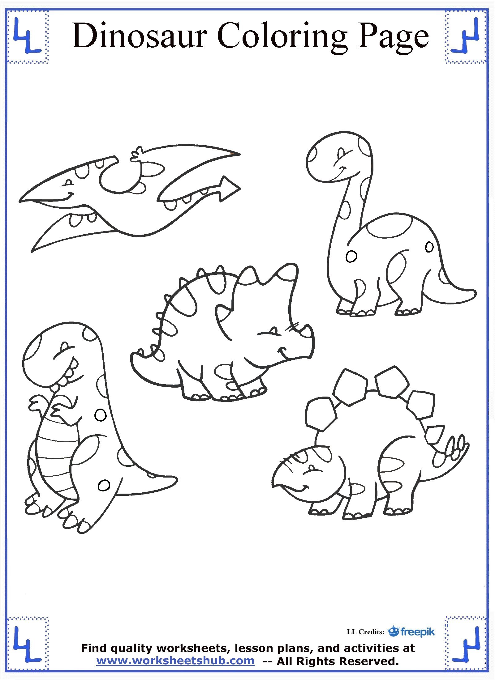 Dinosaur Coloring Pages