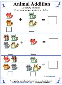 Kindergarten Addition Worksheets