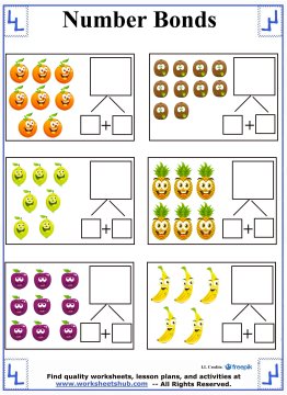 Number Bonds Worksheets