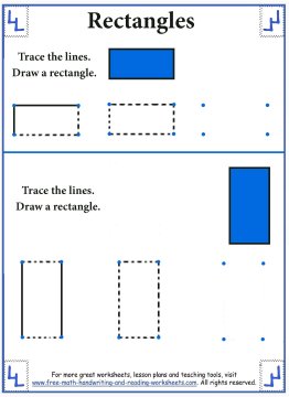 Shape Worksheets - Rectangles