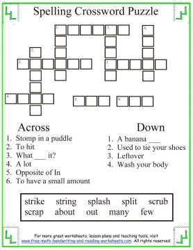 Spelling Words First Grade Blends str-/scr-/sp-