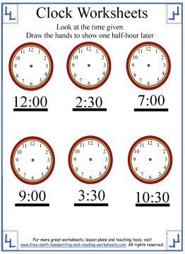 Telling Time Worksheet - Elapsed Time