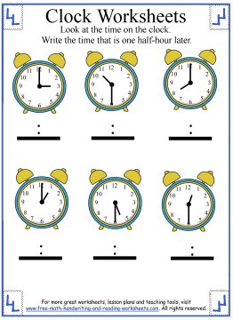 Telling Time Worksheet - Elapsed Time