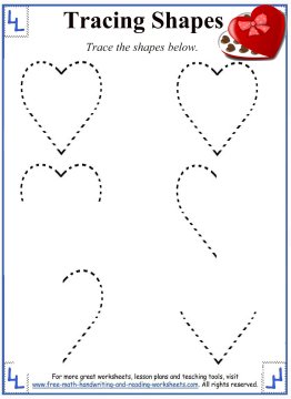 Tracing Shapes - Worksheets and Activities