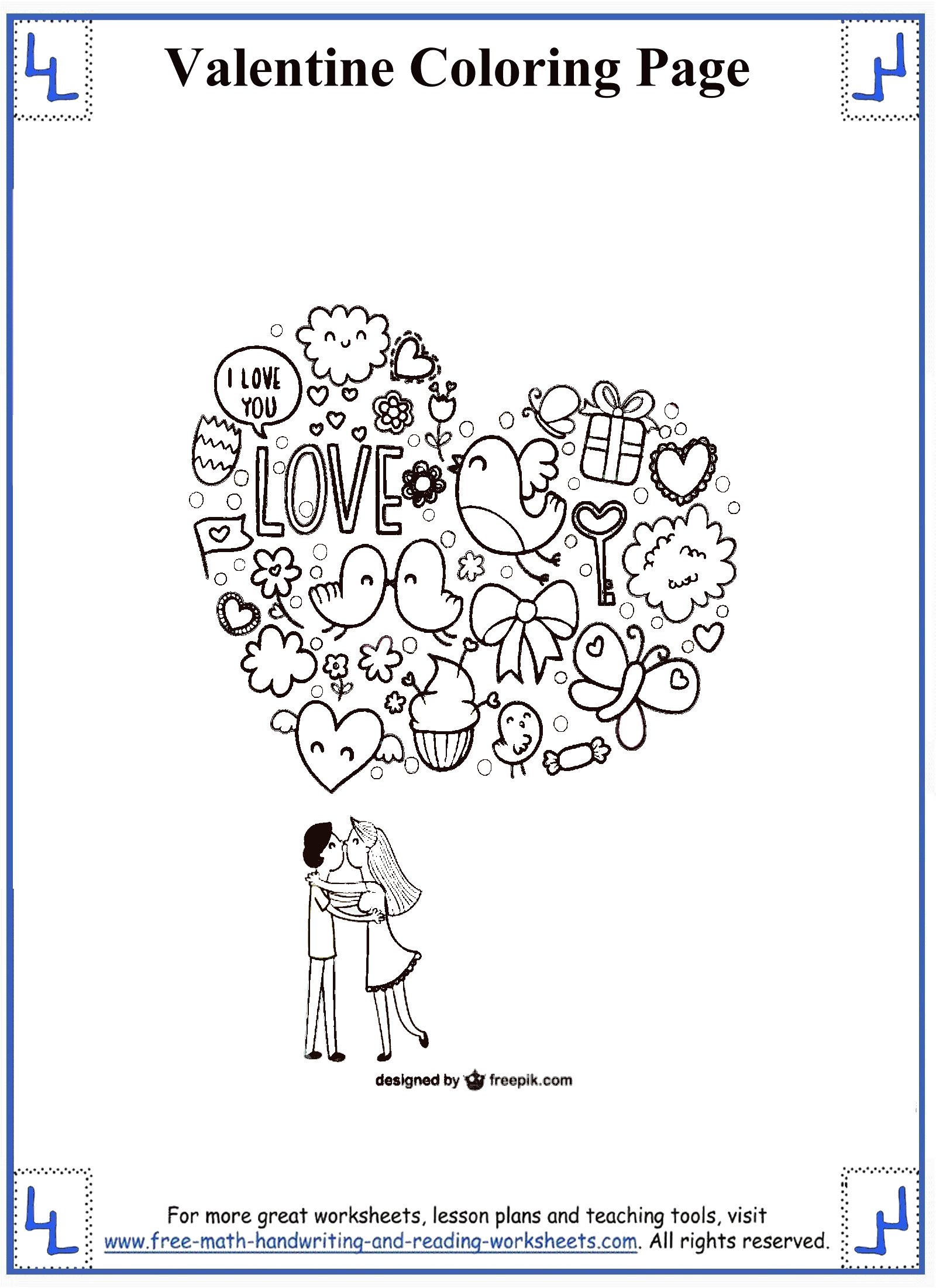 valentine printable coloring pages for 5th graders - photo #15