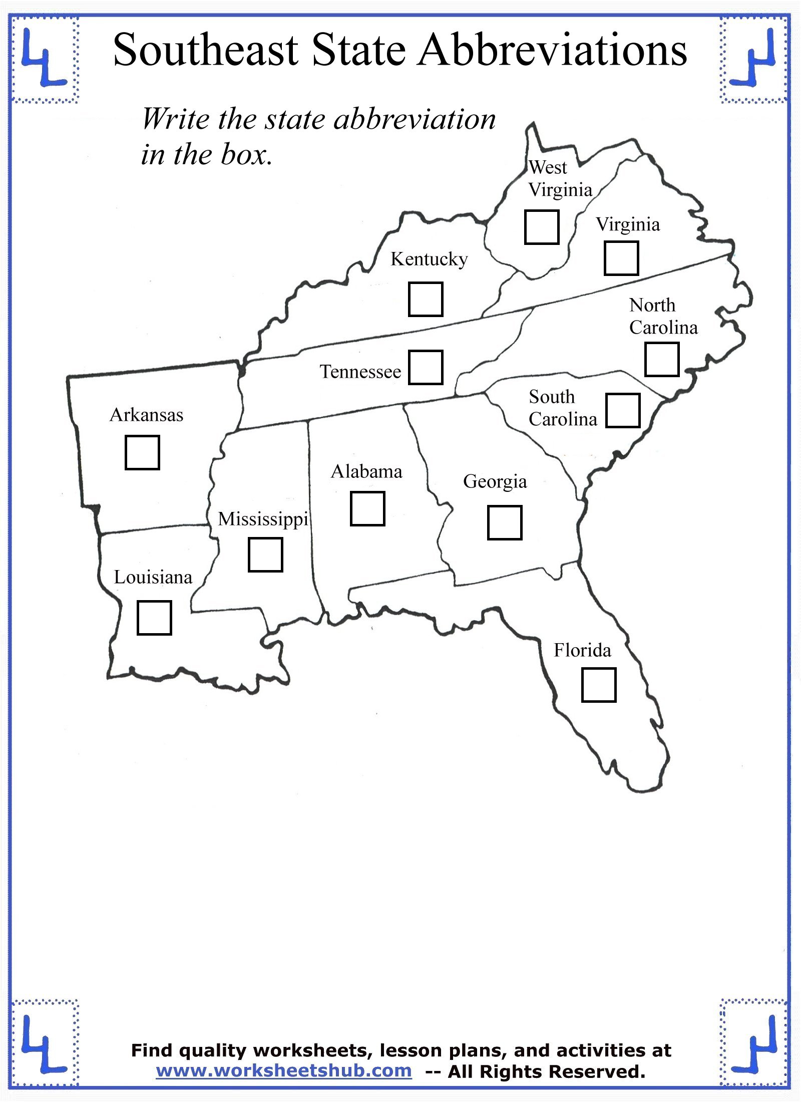 4th-grade-social-studies-southeast-region-states