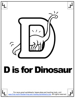 alphabet coloring d