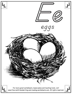 alphabet coloring pages e