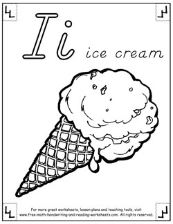 alphabet coloring pages i
