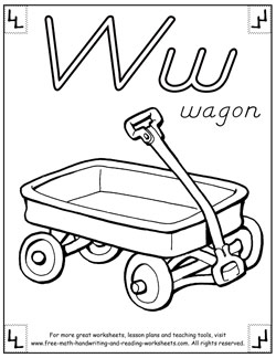 Alphabet Coloring Pages - Letters, Pictures, & Words