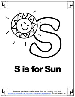 alphabet coloring s
