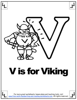 alphabet coloring v