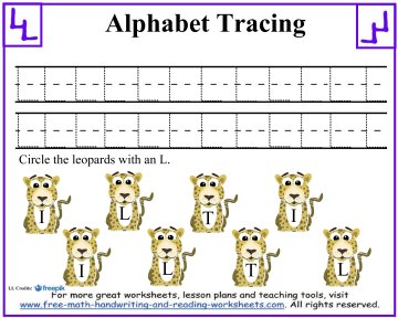 alphabet tracing 6