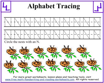 alphabet tracing worksheets 2