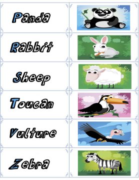 animal flash cards 3