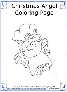 christmas angel coloring pages 13