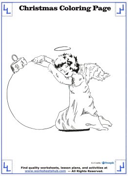 christmas angel coloring pages 20