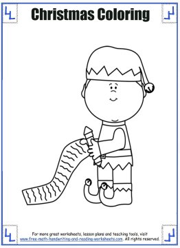 christmas coloring sheets 3