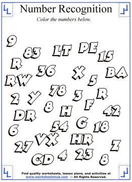 coloring numbers number recognition