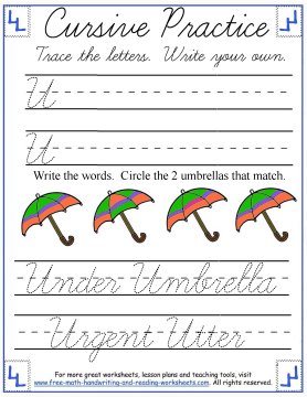 cursive handwriting worksheets uppercase s z