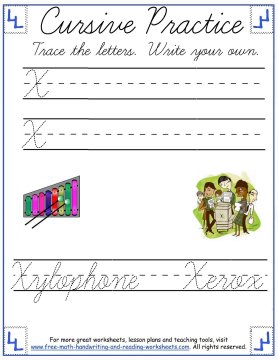 cursive handwriting worksheets 6